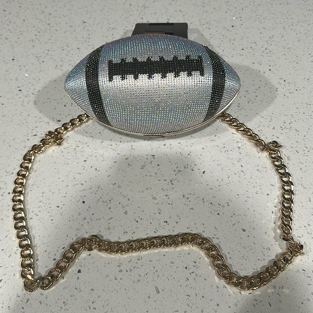 Sparkle football purse